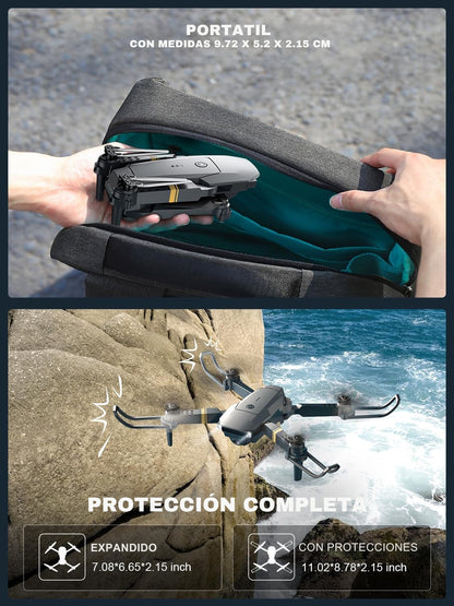 DRON D3 PROFESIONAL 8K VIDEOCAMARA CON MALETIN