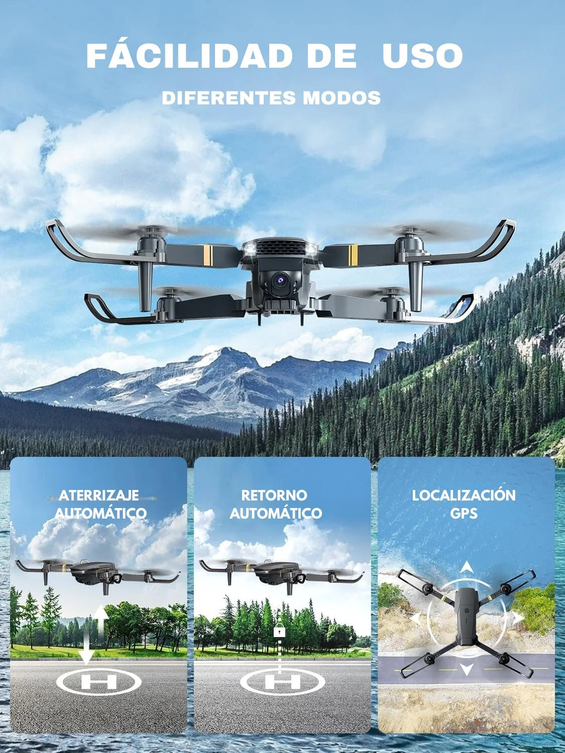 DRON D3 PROFESIONAL 8K VIDEOCAMARA CON MALETIN