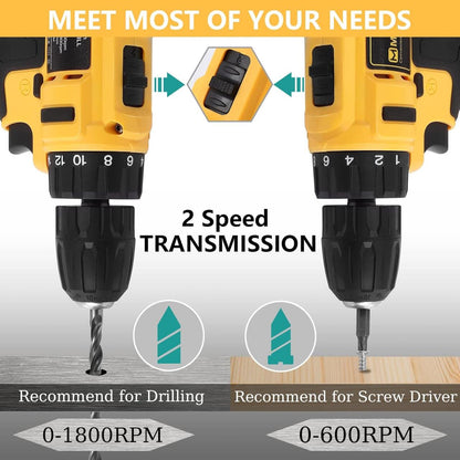 Taladro Inalámbrico 21V con 93 Piezas – Kit Completo para el Hogar 🛠️⚡