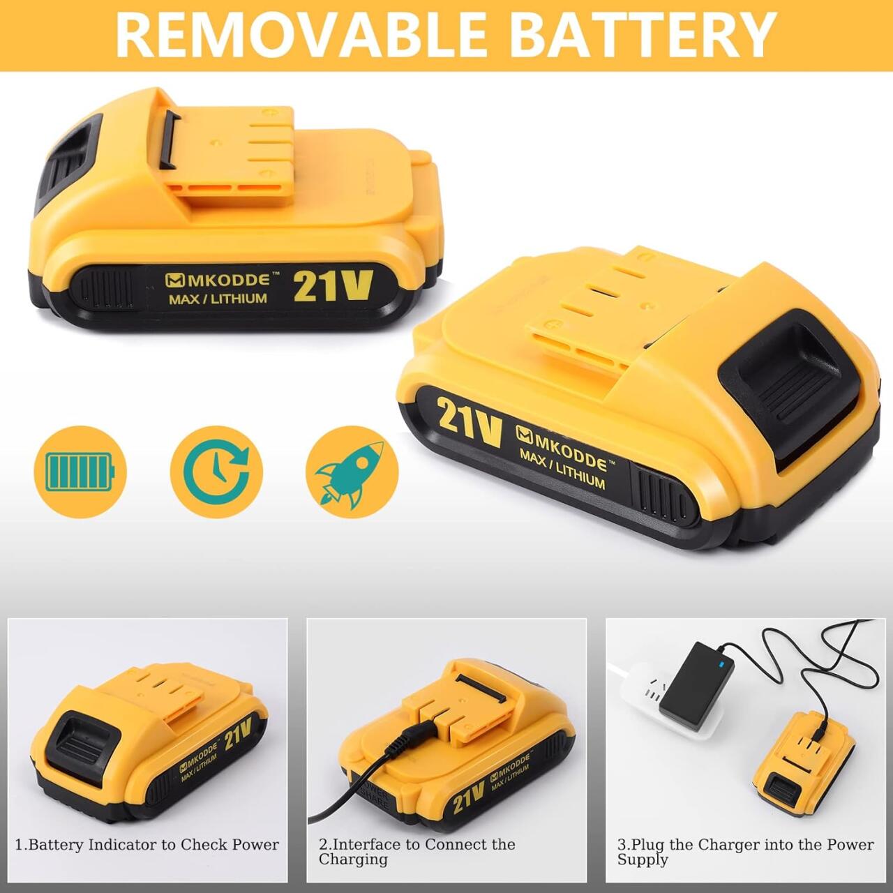 Taladro Inalámbrico 21V con 93 Piezas – Kit Completo para el Hogar 🛠️⚡