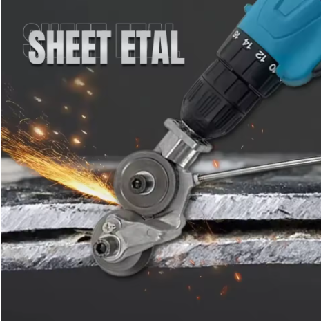 Taladro Eléctrico 48V con Set de 24 Piezas + Cortador de Lámina Galvanizada – Potencia Profesional y Precisión Total